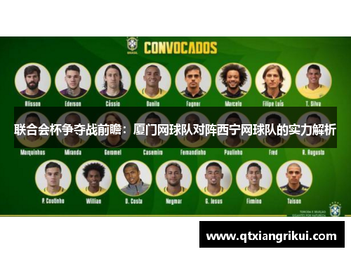 联合会杯争夺战前瞻：厦门网球队对阵西宁网球队的实力解析